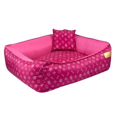 Imagem de Cama para Cachorro Caminha Pet Charme com Ziper - Camas Nayara, Rosa