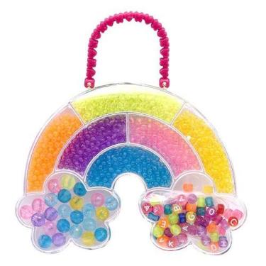 Imagem de Kit Miçangas para Bijuterias KIT Pocket Alcinha ARCO-IRIS DM TOYS DMT6
