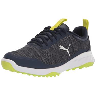 Imagem de PUMA GOLF Fusion Pro Tênis de golfe masculino, Puma Navy-puma prata-limão Sma, 41