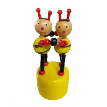 Imagem de Brinquedo Pedagógico Educativo Em Madeira Fantoche Animais - PERNA MOL