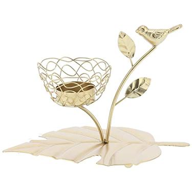 Imagem de Suporte de vela de incenso, suporte de vela de ouro Ornamento de mesa Suporte de vela vintage para decoração de casamento