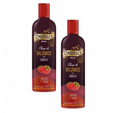 Imagem de 2x Creme de Vinagre Balsâmico com Framboesa - Castelo - 270g - Castelo