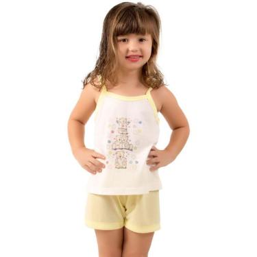 Imagem de Pijama Malha Alça Infantil Curto Short e Regata - WLS Modas, Sortido, 