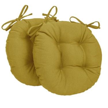 Imagem de Almofada Para Cadeira Redondo Ø40cm - 2pçs Mostarda - FASTLAR