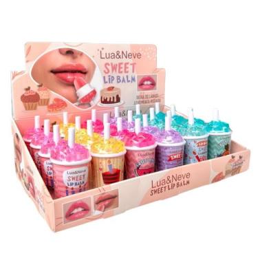 Imagem de Caixa 24 Lip Balm Sweet Hidratante Fragrância Lua & Neve - Lua&neve