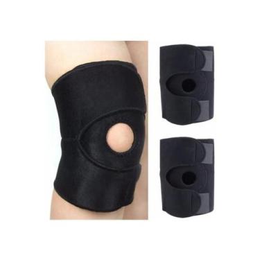 Imagem de Joelheira Articulada Reforçada Neoprene Preta - Online