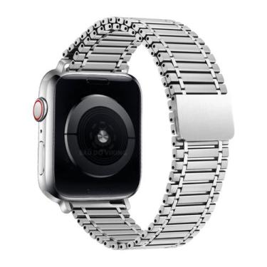 Imagem de Pulseira Locomotiva Magnética Imantada Compatível com Apple Watch - Ba