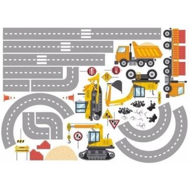 Imagem de Adesivo Parede - Infantil - Trator - Construção - Caminhão - Micro Ofi