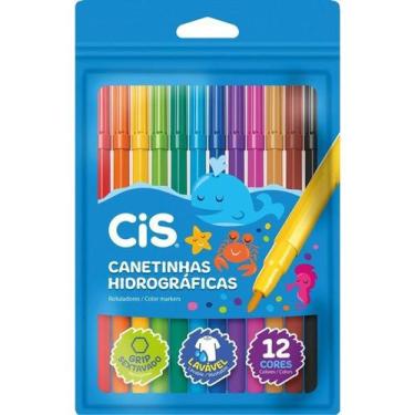 Imagem de Caneta Hidrográfica Colorcis 12 Cores - Cis