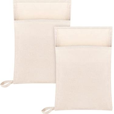 Imagem de Boao 2 peças Lewis Ice Packs Canvas Ice Crusher Bag reutilizável triturado pacote de gelo 34,3 x 21,6 cm kit profissional de barman para casa festa bar cozinha trituração de gelo