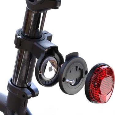 Imagem de FASTAND Suporte oculto para rastreador GPS para bicicleta – compatível com Apple AirTag e Garmin Varia, suporte refletor antirroubo para montanha, estrada, bicicletas elétricas,