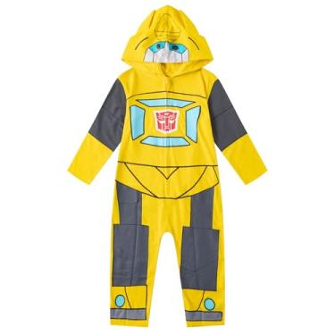 Imagem de Transformers Optimus Prime Bumblebee Boys Hooded Cosplay Coverall for Toddlers to Little Kids