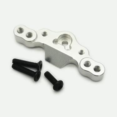 Imagem de Aluminum Front Camber Block Front Upper Arm Tie Rod Mount Silver for Losi 1/18 Mini-T 2.0 Mini-B LOS214005