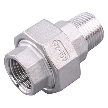 Imagem de DERPIPE União de acessórios para tubos fundidos - 1/2" NPT fêmea x 1/2" NPT macho aço inoxidável 304, classe 150