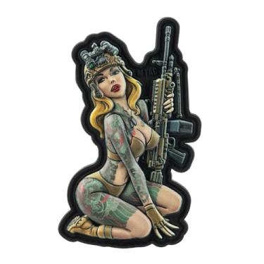 Imagem de M-Tac Morale Patch Tactical Girl - Patch militar tático de PVC com gancho traseiro - adesivos para colete, mochilas, chapéus (№5 Japão)