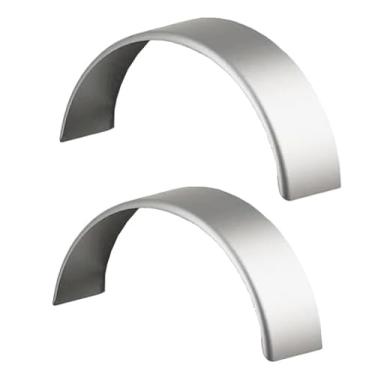 Imagem de Tie Down Para-lamas de reboque - Para-lamas de reboque de barco de eixo único - Rodas de aço de 38 cm - 81 cm de comprimento - 23 cm de largura - 15 de altura (pacote com 2 para-lamas)