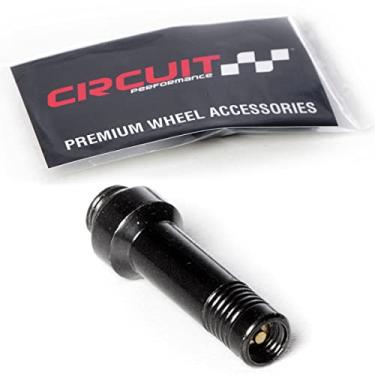 Imagem de Circuit Performance Tubo de enchimento de ar com haste de válvula de montagem embutida parafuso preto (1 peça)