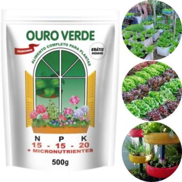 Imagem de Adubo Ouro Verde 15-15-20 de 500 gr Bonigo