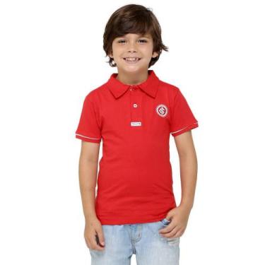 Imagem de Camisa Polo Infantil Internacional Vermelha Oficial - Revedor, Vermelh