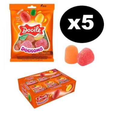 Imagem de 5 Caixas Bala de Goma Mini Sino Sortido 24X18g - Docile
