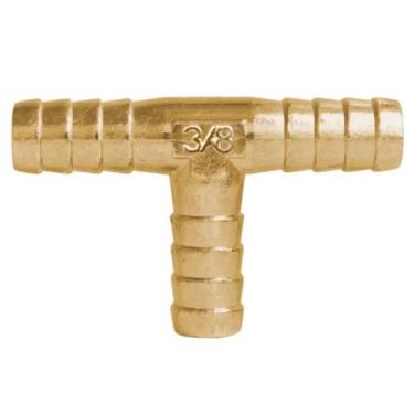 Imagem de Emenda em Tê de Metal p/ Mangueiras (3/8X3/8X3/8pol.) GARDEN