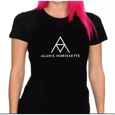 Imagem de Camisa Feminina Alanis Morissete Camisa Baby Look 100% Algodão - SEMPR
