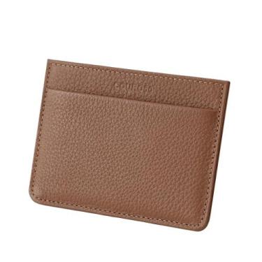 Imagem de Porta-Cartão de Couro Couro50 660 Rfid, Caramelo