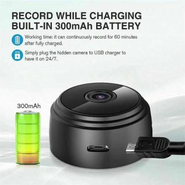 Imagem de Mini Câmera Espiã A9 Wifi com Sensor e Visão Noturna - Online