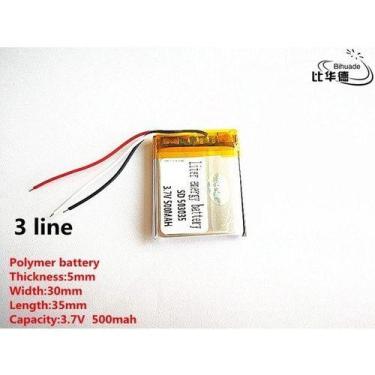 Imagem de Pilha Bateria   Eletronicos 3,7 V 500 Mah 3 Fios 3.7v - - KMIG