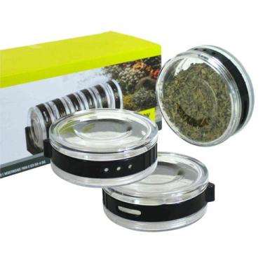 Imagem de Porta temperos condimentos e especiarias com 6 potes suporte mesa pare