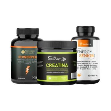 Imagem de Kit Creatina em pó + Powerpek + Energy Senior - Natureza em Saúde