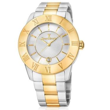 Imagem de Relógio Jean Vernier Pulso Caixa Aço Feminino Estojo Festa, Único