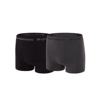 Imagem de Kit 2 Cuecas Boxer Preto/Chumbo Trifil CE0277, P
