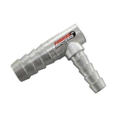 Imagem de Tubo Cotovelo Adaptação Aluminio Mangueira 1/2 para 5/16 - PARAISO DAS