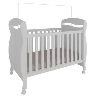 Imagem de Berço Peroba Junior Americano Branco Vira Mini Cama Infantil, U, BRANC