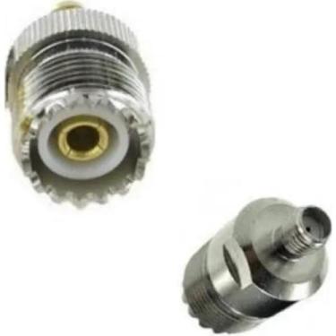Imagem de Adaptador Sma Fêmea Uhf Fêmea P/Radio Ht Boafeng Uv-5R 739 - Usivale