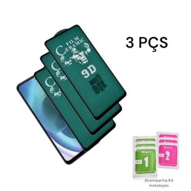 Imagem de 3UN Películas Protetoras De Cerâmica 9D Flexível Para Moto G24 - LXL