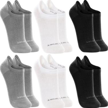 Imagem de Kit Com 6 Pares De Meias Curtas Soquete Invisivel Lupo Modelo Esportiv