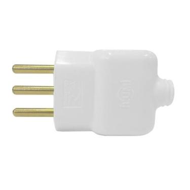 Imagem de Pino Prensa Cabo 2P + T Bipolar 20A 250V Branco  Ilumi 14351