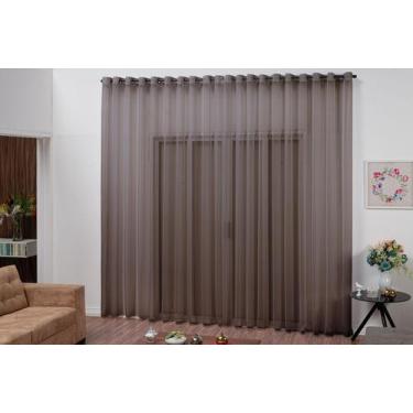 Imagem de Cortina Sevilha 4 00 X 2 80 Metros Voil Para Sala E Quarto Varão Simpl