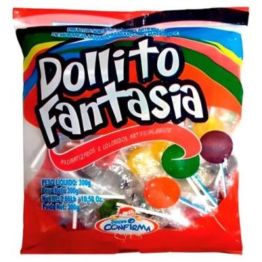 Imagem de Pirulito Dollito Fantasia Confirma 300g 