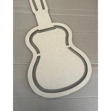 Imagem de Gabarito Molde Para Petisqueira Personalizado Violão Mdf Cru 6mm - Rel