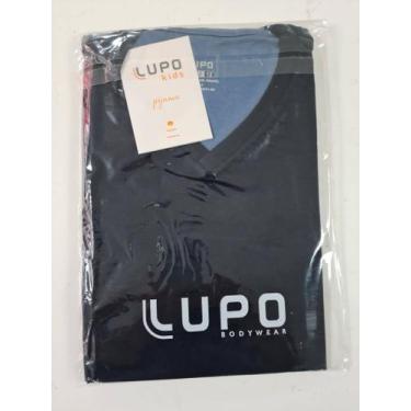 Imagem de Pijama Curto com Shorts Juvenil Algodão Lupo 20000-002., 10, Azul mari