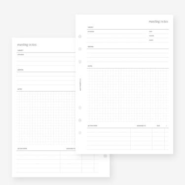 Imagem de Refil de agenda A5 para filofax A5, Kikki K grande, agenda de 6 anéis tamanho LV GM, 14 x 21 cm