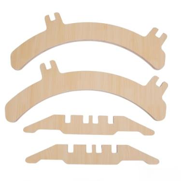 Imagem de Suporte de Madeira para Bicicleta, Vários Slots Suporte de Exibição de Bicicleta Construção de Madeira Maciça Suporte de Bicicleta Ajustável e Antiderrapante Suporte Estável para