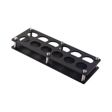 Imagem de Ioensy Porta-copos de vidro para shots, porta-copos de vinho e bebidas alcoólicas, organizador de ferramentas de barman em acrílico, ferramenta de barman, 32x5.5x12cm