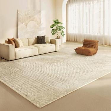 Imagem de Tapete moderno simples e grande para sala de estar, confortável, bonito, para quarto, fresco, elegante, para sofá, mesa de centro, para cama, MT75, QD, 300x400CM