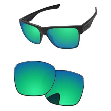 Imagem de PapaViva Lentes de reposição para óculos de sol Oakley TwoFace XL OO9350 58 mm, Verde azulado, TwoFace XL
