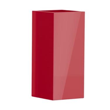 Imagem de Vaso Fibra De Vidro Quadrado Texas G 80cm Caixa Grande Decorativo (Bordo)