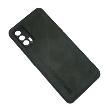 Imagem de Kepuch Silklike Capa para Oppo Realme V15 - Case Placa de Metal Embutida para Oppo Realme V15 - Preto